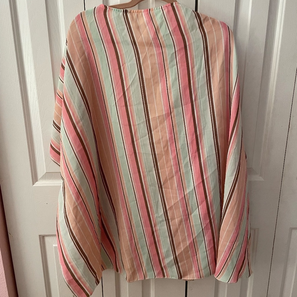 Plus Size Striped Spring Duster - image 3